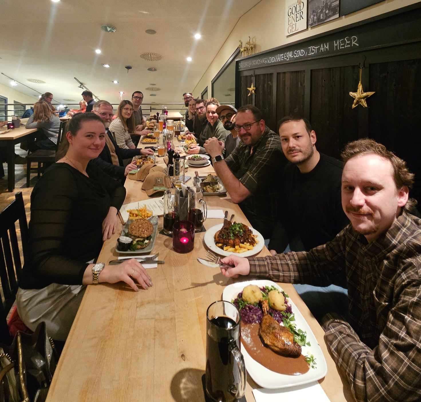 Weihnachtsfeier Junge Jäger